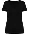 NS334 Native Spirit Ladies V Neck T-Shirt Black colour image